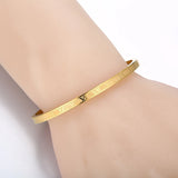 3 Style Stainless Steel Roman Numerals Bracelets Bangles for Women Men Lover