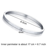 3 Style Stainless Steel Roman Numerals Bracelets Bangles for Women Men Lover