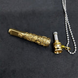 Brass Pipes Necklace Mini Pipe Pendant For Smoker