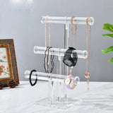 3-Tier Clear Acrylic Stud Earring Jewelry Display Rack Stand Organizer