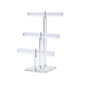 3-Tier Clear Acrylic Stud Earring Jewelry Display Rack Stand Organizer