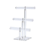 3-Tier Clear Acrylic Stud Earring Jewelry Display Rack Stand Organizer