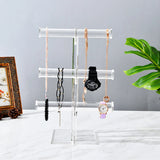 3-Tier Clear Acrylic Stud Earring Jewelry Display Rack Stand Organizer