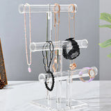 3-Tier Clear Acrylic Stud Earring Jewelry Display Rack Stand Organizer