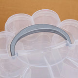 3-Tier Clear Plastic Stackable Organiser Storage Box