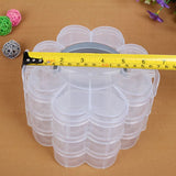 3-Tier Clear Plastic Stackable Organiser Storage Box