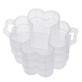 3-Tier Clear Plastic Stackable Organiser Storage Box