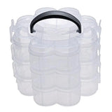 3-Tier Clear Plastic Stackable Organiser Storage Box