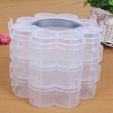 3-Tier Clear Plastic Stackable Organiser Storage Box