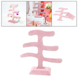 3 Tier Earrings Holder Stand Flannel Hanging Rack Tree Show