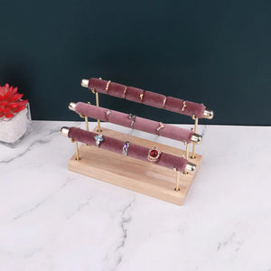 3 Tier Rings Display Holder for Tables and Cabinets