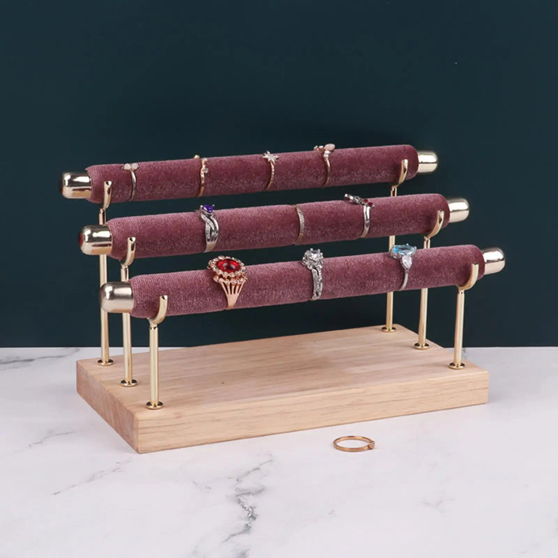 3 Tier Rings Display Holder for Tables and Cabinets