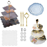3 Tier Tray Resin Mold Cake Stand with Fittings