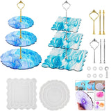 3 Tier Tray Resin Mold Cake Stand with Fittings
