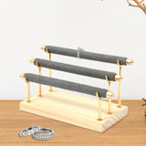 3 Tiers Bar Jewelry Display Stand Organizer Dresser Countertop Storage