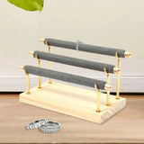 3 Tiers Bar Jewelry Display Stand Organizer Dresser Countertop Storage