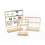 3-Tier Earring Stand Organizer Large Storage Metal Tabletop Jewelry Display