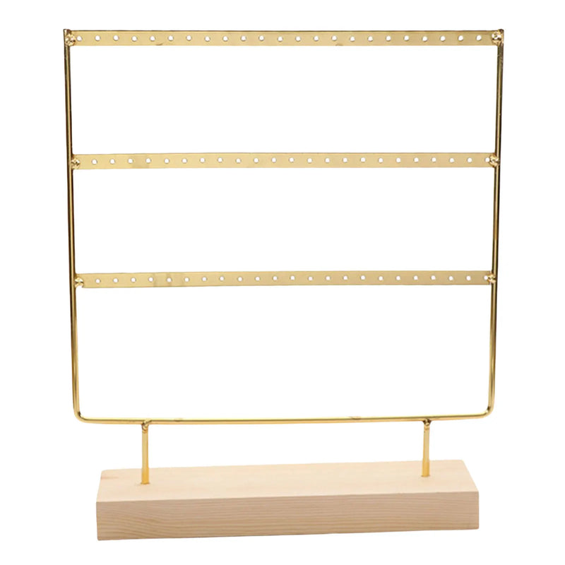3-Tier Earring Stand Organizer Large Storage Metal Tabletop Jewelry Display
