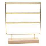 3-Tier Earring Stand Organizer Large Storage Metal Tabletop Jewelry Display