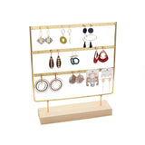 3-Tier Earring Stand Organizer Large Storage Metal Tabletop Jewelry Display