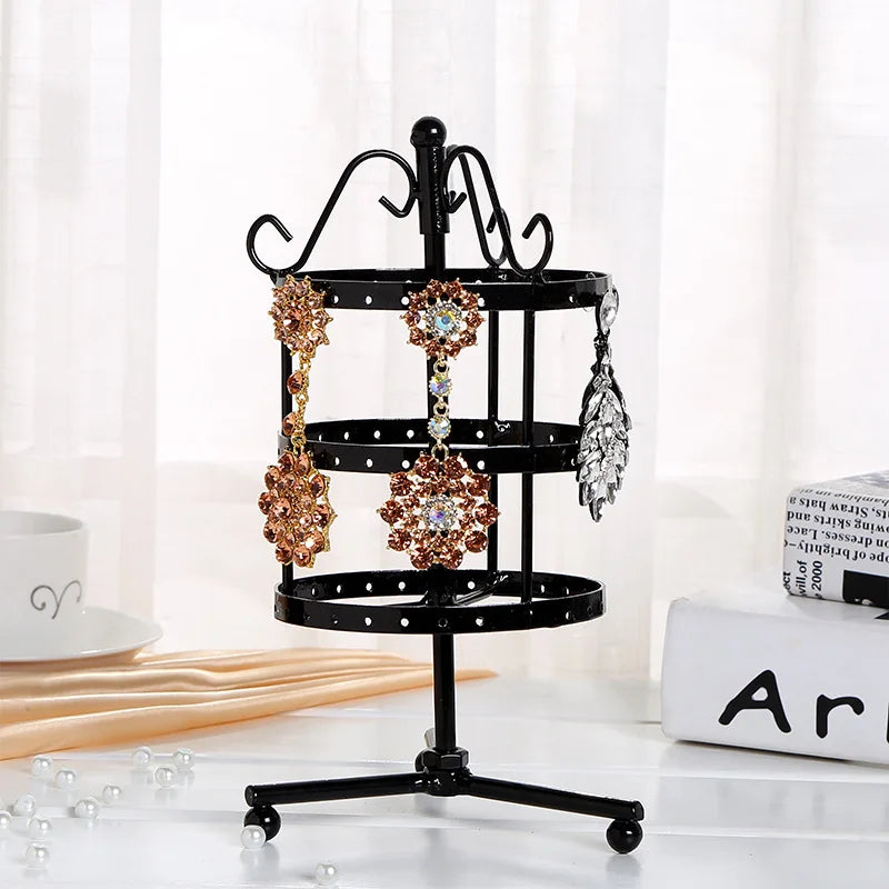 Earring Spin Table 72 Holes Organizer Jewelry Display Stand
