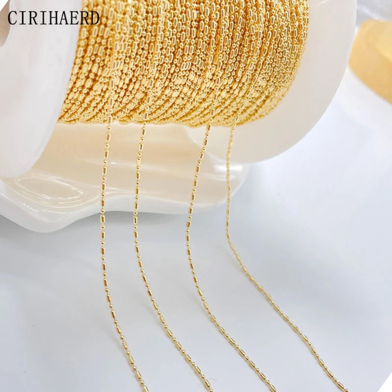 14K Plated Tassel Beaded Chain DIY Jewellery Making Supplies