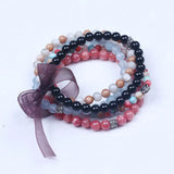 Colorful Shell Beads Bracelet with Flower Charm