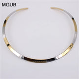 3-Color Smooth Collar Necklace Women Jewelry HL306