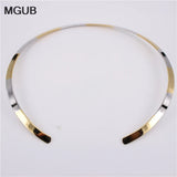 3-Color Smooth Collar Necklace Women Jewelry HL306