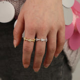 CZ Eternity Band Ring Size 6 7 8 Minimal Midi Knuckle Christmas