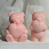 3D Bear Shape Craft Silicone Mold for Soap Making