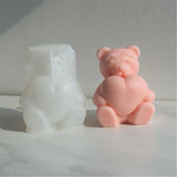 3D Bear Shape Craft Silicone Mold for Soap Making