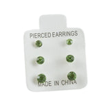 Elegant Double Engagement Earrings Set