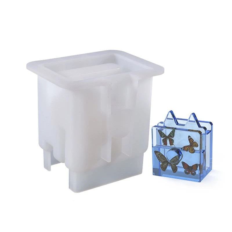 3 in 1 Phone Holder Mold Epoxy Resin Craft Phone Bracket Molds