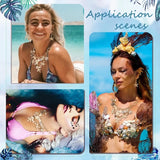 Mermaid Tail Necklace Bracelets Shell Earrings Set