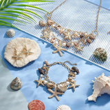 Mermaid Tail Necklace Bracelets Shell Earrings Set