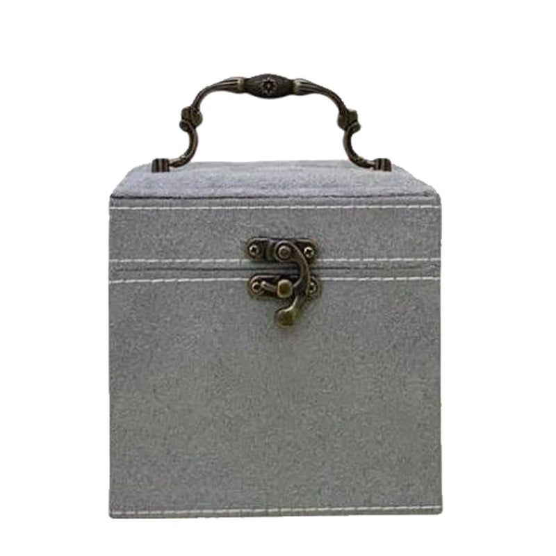 3-layer Necklace Velvet Storage Box Pendant Bangle Organizer