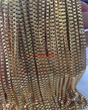 3m Stainless Steel 2.4MM Box-Link Chain Jewelry Finding DIY