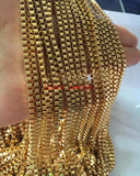 3m Stainless Steel 2.4MM Box-Link Chain Jewelry Finding DIY