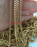 3m Stainless Steel 2.4MM Box-Link Chain Jewelry Finding DIY