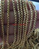 3m Stainless Steel 2.8mm Square Box Link Chain DIY Jewelry Finding