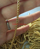 3m Stainless Steel 2.8mm Square Box Link Chain DIY Jewelry Finding