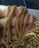 3m Stainless Steel 2.8mm Square Box Link Chain DIY Jewelry Finding