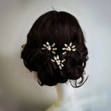 Pearl Rhinestone Hairpins Bridal Bridesmaid Hair Clips Women Hair Jewelry
