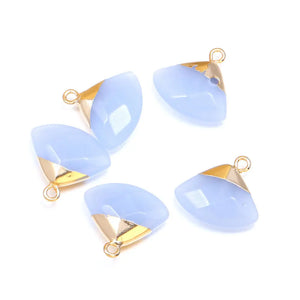 3 Natural Stone Pendant Agates Rose Quartzs Labrador for DIY Necklace Bracelet