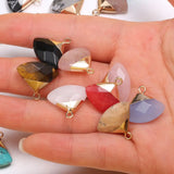3 Natural Stone Pendant Agates Rose Quartzs Labrador for DIY Necklace Bracelet