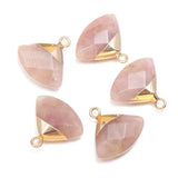 3 Natural Stone Pendant Agates Rose Quartzs Labrador for DIY Necklace Bracelet