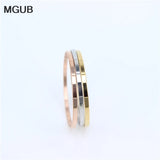 Kids Bangles Set of 3 Stainless Steel Bracelets 3mm LH220