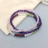 4mm Bead Women Bracelet Nature Stone Variety Choices