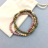 4mm Bead Women Bracelet Nature Stone Variety Choices